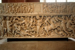 Römischer Sarkophag mit der Legende von Selene und Endymion, 230-235 n. Chr. von Unbekannt
