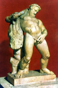 Römische Statue eines betrunkenen Herkules