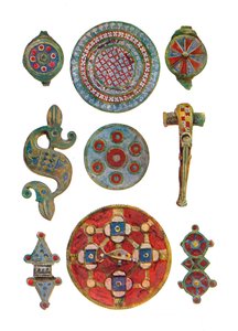 Römisch-britische emaillierte Ornamente, British Museum