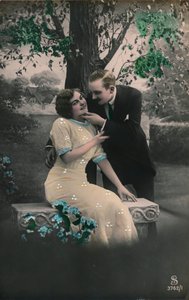 Romantische Postkarte, ca. 1910
