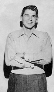 Ronald Reagan, amerikanischer Schauspieler, Filmstar und Politiker, 20. Jahrhundert von Unbekannt