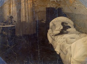 Zimmer im Mariinskaya-Krankenhaus, wo Fyodor Kokoshkin ermordet wurde, Petrograd, Russland, 1918