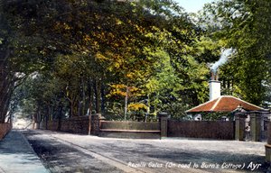 Rozelle-Tore, auf dem Weg zum Burns Cottage, Ayr, Ayrshire, 1913 von Unbekannt