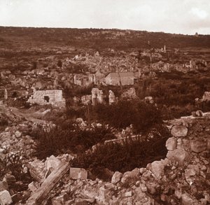 Ruinen, Anizy-le-Château, Nordfrankreich, ca. 1914-ca. 1918 von Unbekannt