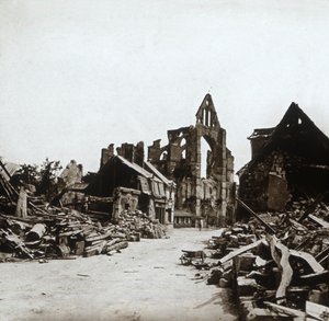 Ruinen, Craonne, Nordfrankreich, um 1914-1918