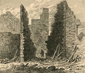 Ruinen des Barbican auf dem Ludgate Hill, 1792, 1897 von Unbekannt