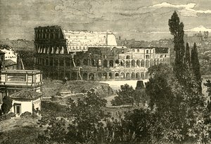 Ruinen des Kolosseums, vom Palatin, 1890