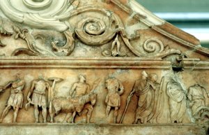 Opferszene vom Ara Pacis, Rom, 9 v. Chr. von Unbekannt