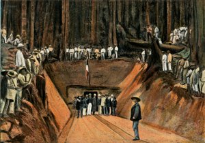 Saint-Elie. Einweihung der ersten Quarzmine, Saint-Elie, 1900 von Unbekannt