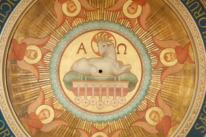 Kirche Saint-Francois Xavier, Das Lamm Gottes (Agnus Dei), Paris, Frankreich von Unbekannt