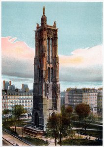 Saint-Jacques-Turm, Paris, um 1900 von Unbekannt
