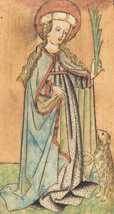 Heilige Agnes, um 1450 von Unbekannt