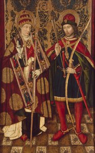 Heilige Fabian und Sebastian, 1475-1499 von Unbekannt