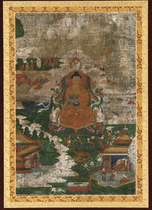 Sakyamuni auf dem Thron und biografische Szenen, 18. Jahrhundert