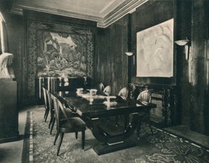 Speisesaal im Hotel eines Sammlers, 1925