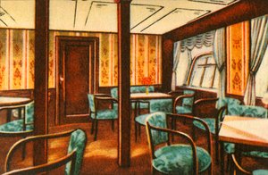 Salon an Bord eines Zeppelins, 1932
