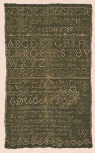 Stickerei, 1808 von Unbekannt