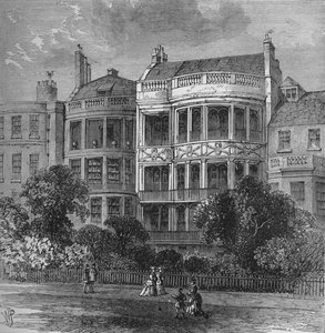 Haus von Samuel Rogers, Vorderseite Green Park, Westminster, London, ca. 1854, 1878 von Unbekannt