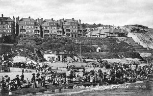 Strand und Marina, Boscombe, Bournemouth, Dorset, frühes 20. Jahrhundert