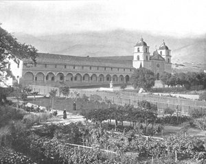 Santa Barbara Mission, Kalifornien, USA von Unbekannt