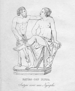 Satyre mit einer Nymphe, um 1850