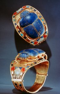 Skarabäus-Armband aus dem Grab von Tutanchamun, 14. Jahrhundert v. Chr.