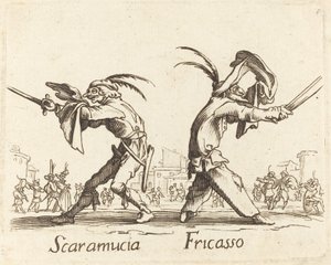 Scaramucia und Fricasso von Unbekannt