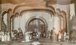 Szene aus Alexander Ostrovskys Stück Falscher Dmitriy, Maly Theater, Moskau, Russland, 1870er von Unbekannt