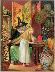 Szene aus Hans Christian Andersens Märchen, Die Schneekönigin, 1872