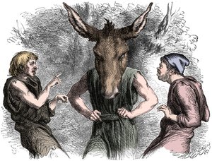Szene aus Shakespeares Ein Sommernachtstraum von Unbekannt