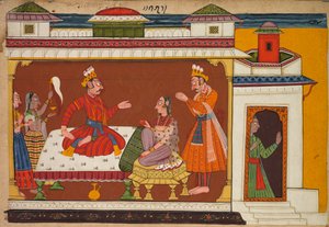 Szene aus dem Shangri Ramayana Geschichte oder Rama von Unbekannt