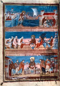 Szenen aus dem Leben des heiligen Hieronymus, aus der Bibel von Karl dem Kahlen, 9. Jahrhundert von Unbekannt