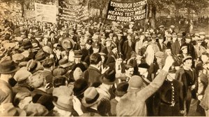 Schottische Demonstranten, Means Test Proteste, Hyde Park, London, 1932, 1933 von Unbekannt