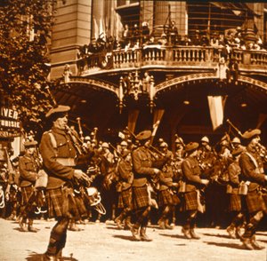 Schottische Soldaten, 14. Juli 1919