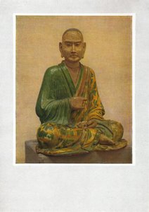 Sitzende Figur eines Lohan - Tang-Dynastie