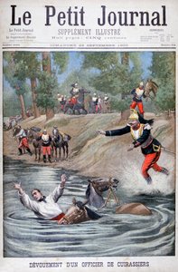 Selbstaufopferung eines französischen Kürassiers, 1900