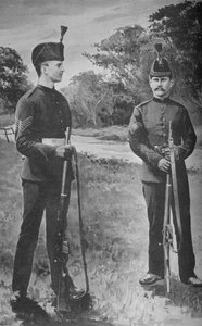 Sergeants, die Rifle Brigade, ca. 1880