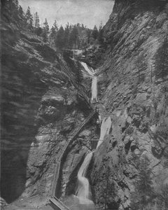 Seven Falls, Cheyenne Canyon, Colorado, USA, ca. 1900 von Unbekannt