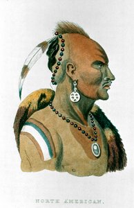 Sewessissing, Häuptling der Iowa-Indianer, Nordamerikanische Prärie-Indianer, 1837 von Unbekannt
