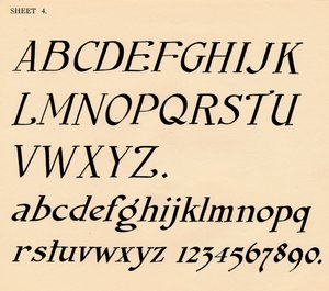 Blatt 4, aus einem Portfolio von Alphabeten, 1929