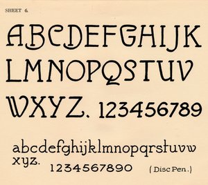 Blatt 6, aus einem Portfolio von Alphabeten, 1929
