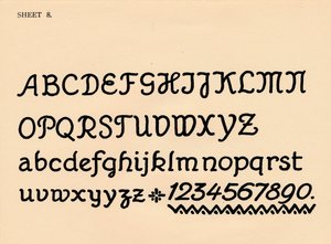 Blatt 8, aus einem Portfolio von Alphabeten, 1929