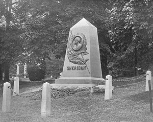 Sheridans Grab, Arlington National Cemetery, Virginia, USA, um 1900