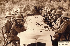 Shikar-Mittagessen im Dschungel, 1911-1935