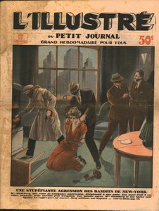 Schockierender Raubüberfall durch Banditen in New York, 1932 von Unbekannt