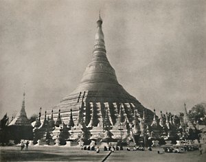 Shwe Dagon Pagode, Rangun, 1900