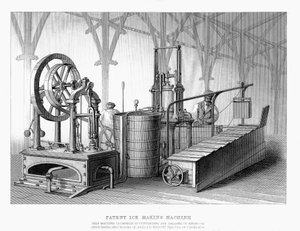 Siebe und Harrisons patentierte Eismaschine, 1862