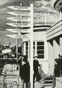 Wegweiser in Rose Bay, Sydney, Australien, ca. 1939-1944, 1946 von Unbekannt