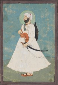 Sikh-Adliger im Profil