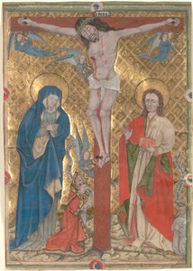 Einzelblatt aus einem Messbuch: Die Kreuzigung, ca. 1480